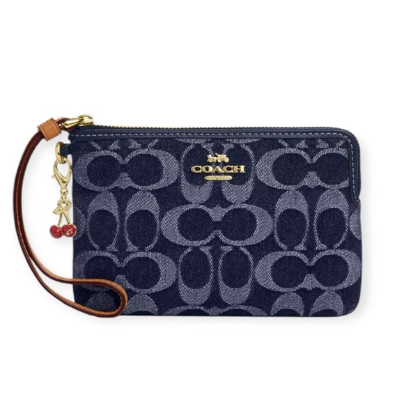 Coach Corner Zip Wristlet